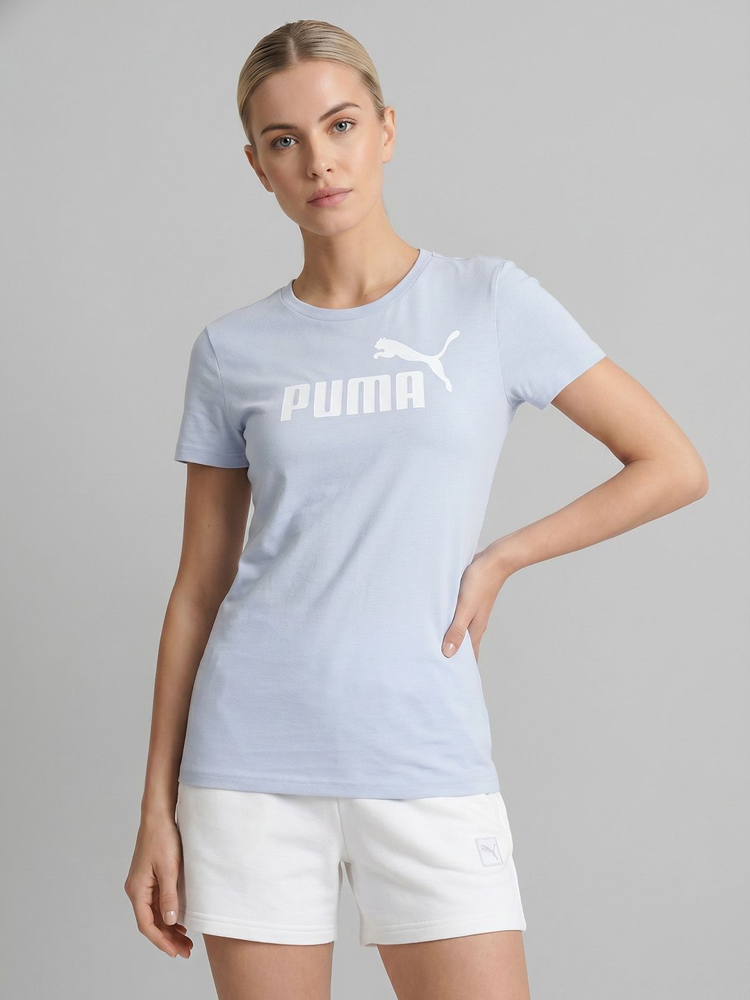 Puma Essentials No. 1 Brand Logo Printed Pure Cotton T-Shirt-image-49