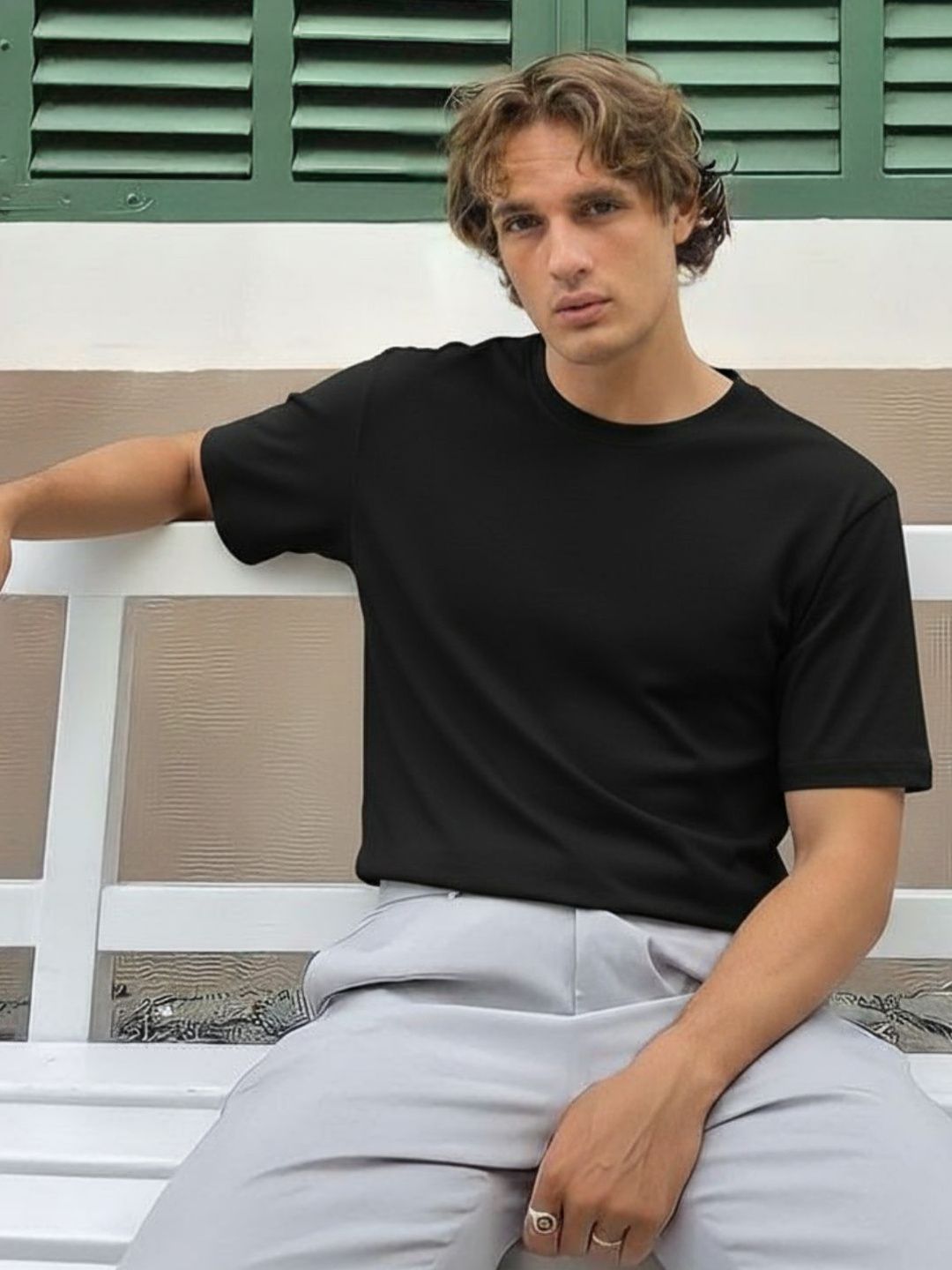 Rigo Unisex Round Neck Regular Fit Cotton T-shirt-picture-12