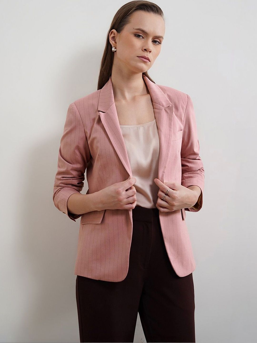 FABLE STREET Women Floral Checked Tailored Blazer-picture-27
