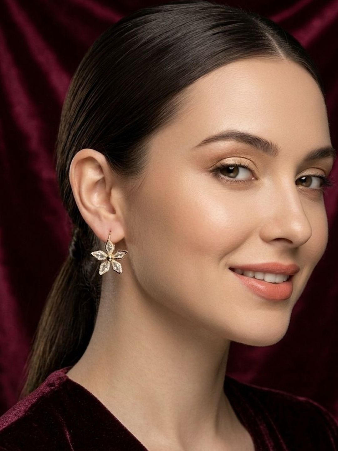 SZN Floral Drop Earrings-picture-41