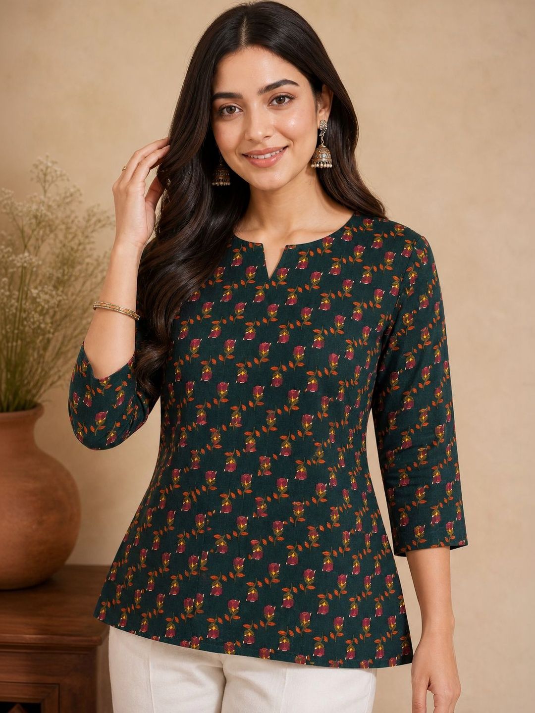 JANKHANA Selection Of 2 Floral Printed Kurtis-picture-31