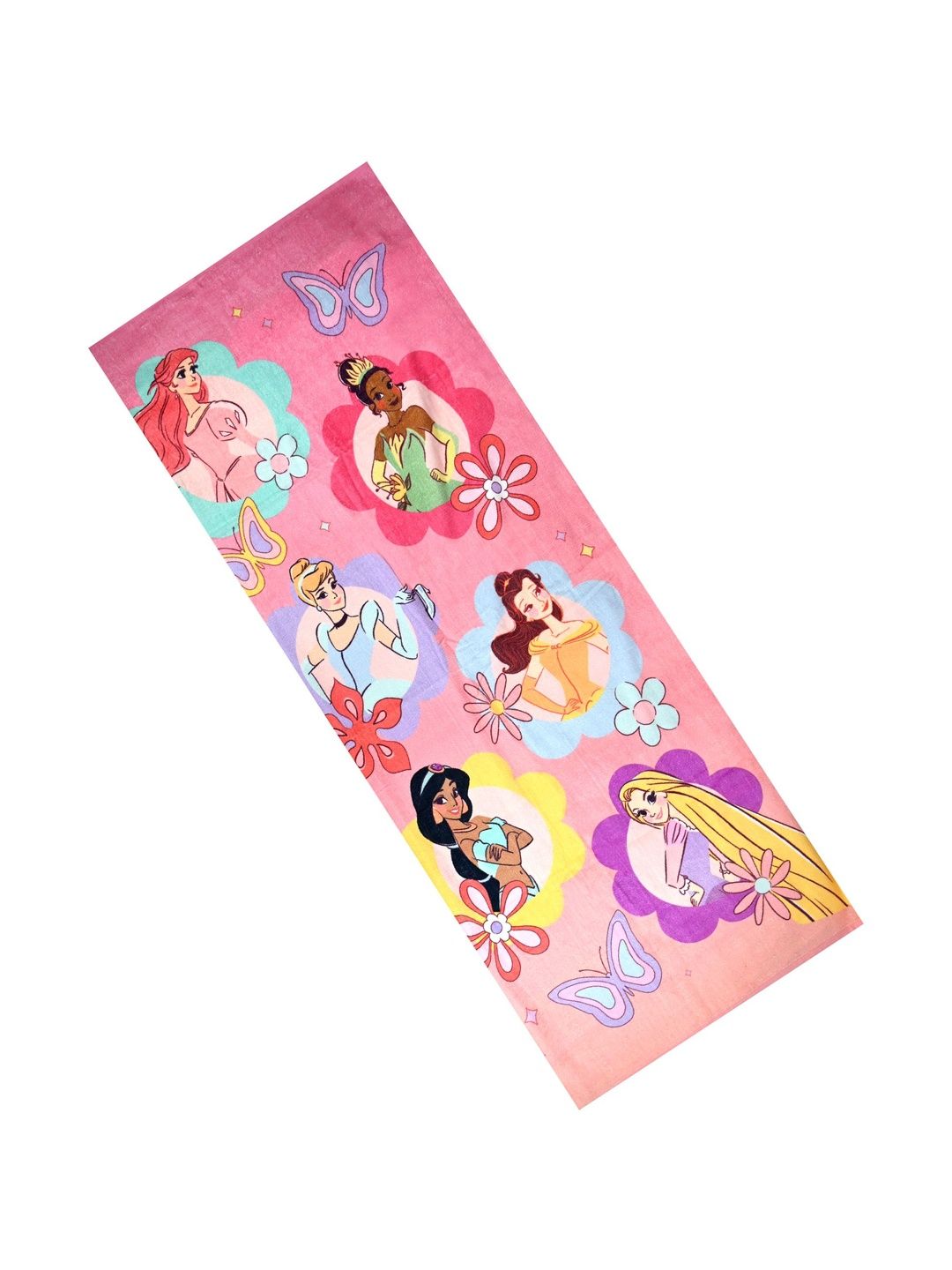 PRAKARTIK Peach-Coloured & Pink 1 Printed Cotton 350 GSM Bath Towel-image-19