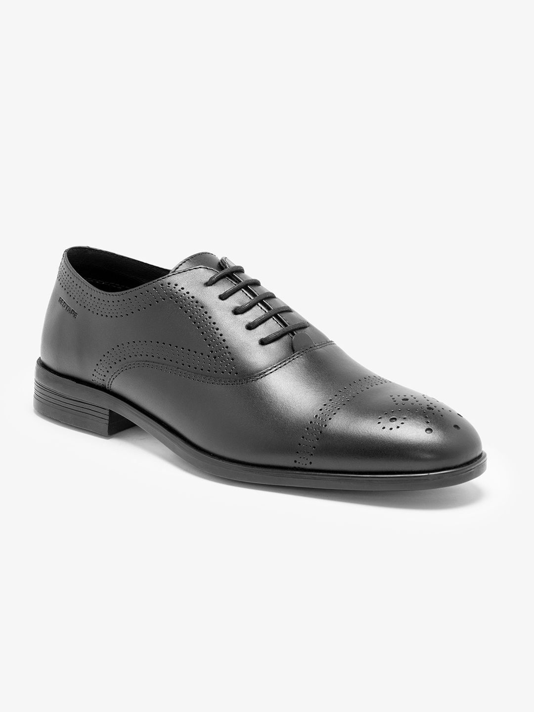 Red Tape Men Textured Leather Round Toe Lace-Ups Brogues Formal Shoes-picture-58