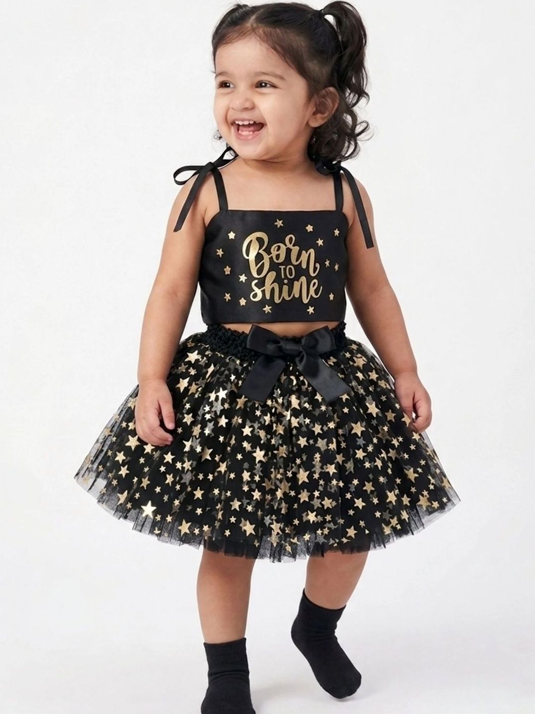 Hopscotch Girls Printed Top with Skirt-picture-22
