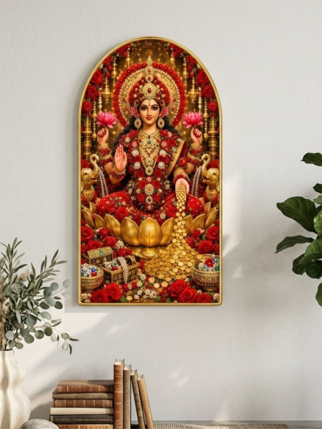 SAF Multicoloured MDF Religious Wall Paintings-picture-48