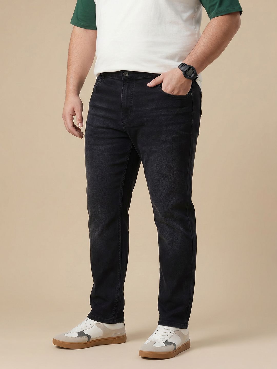 Sztori Men Plus Size Slim Fit Stretchable Jeans-picture-30
