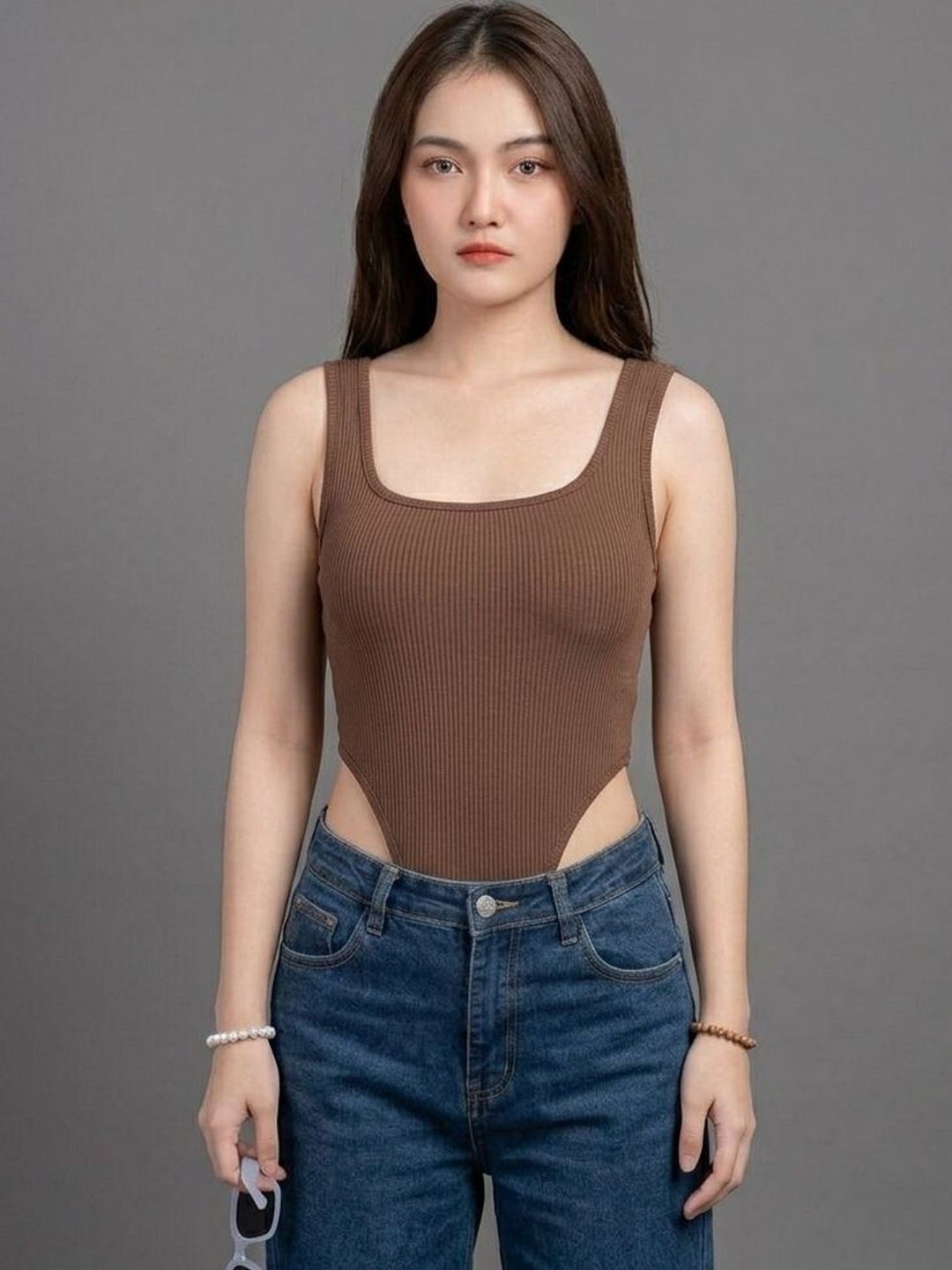 TRENDY ERA Square Neck Bodysuit-picture-46