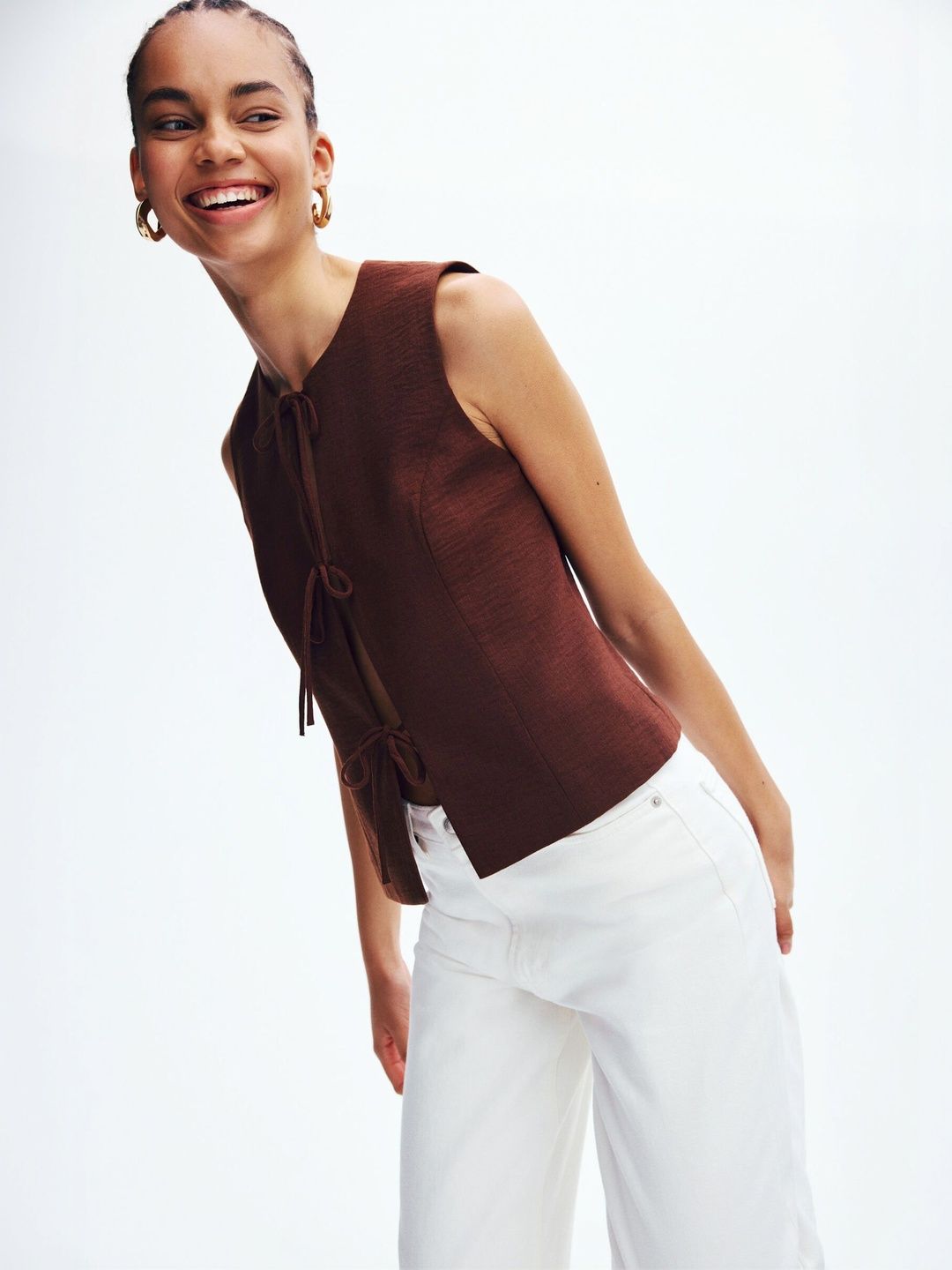H&M Tie-detail Waistcoat-picture-28
