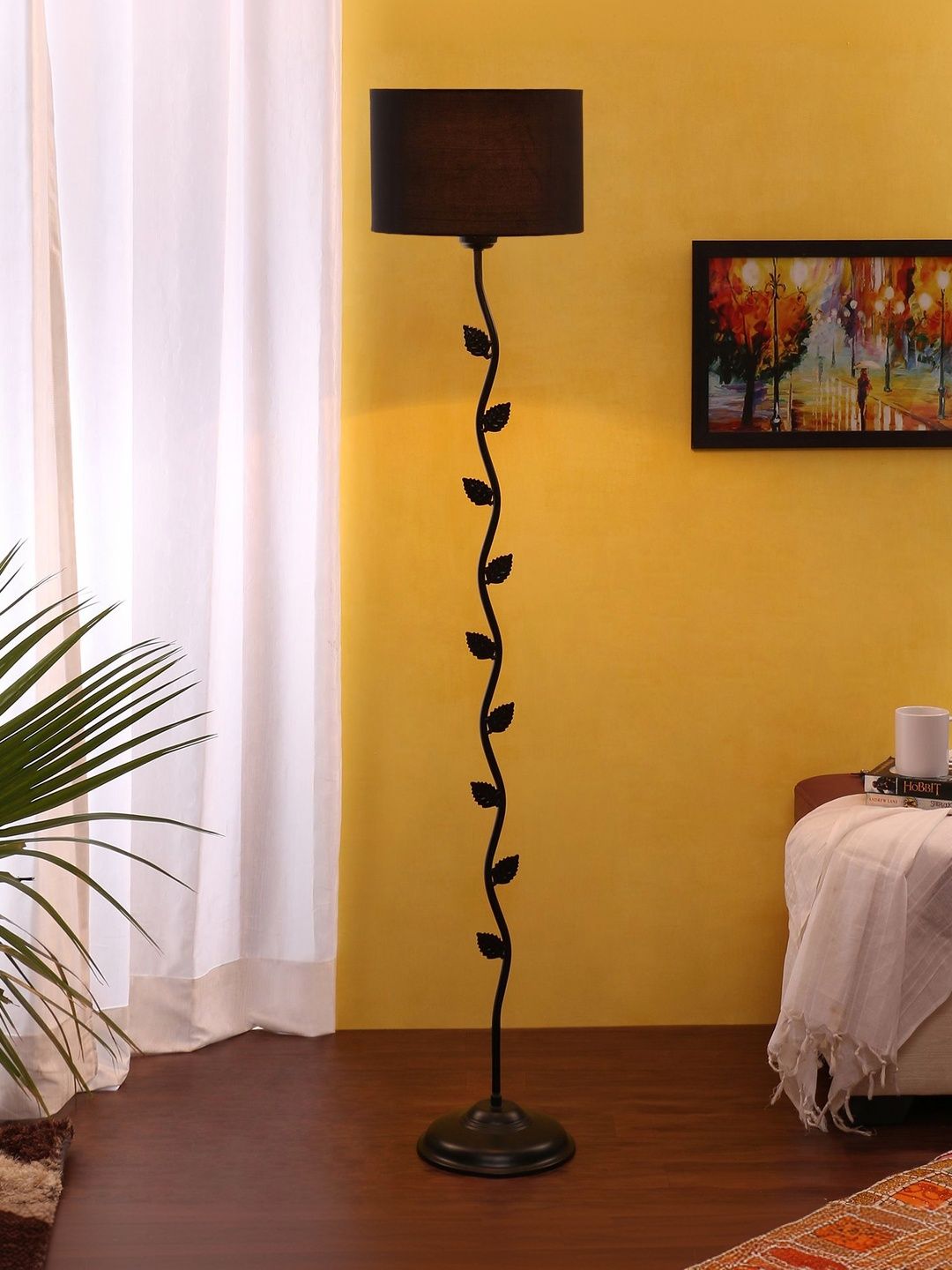 Aura Black Iron Cylinder Floor Lamp-image-45