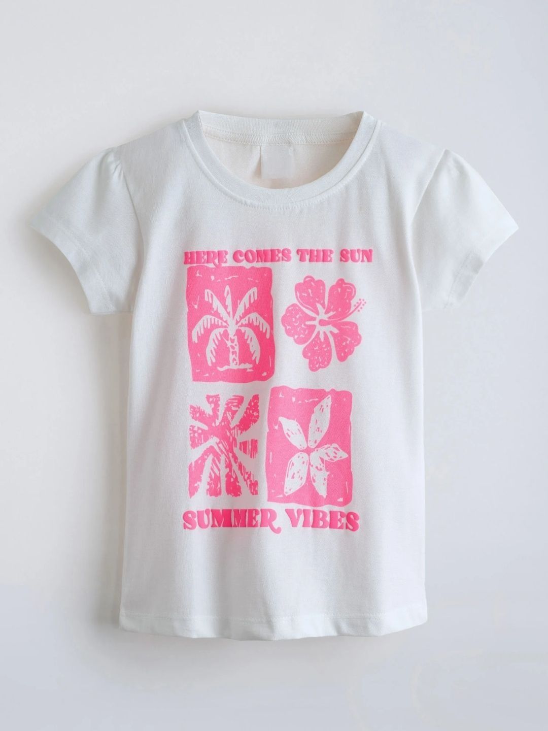 Hopscotch Girls Floral Printed T-shirt-image-9