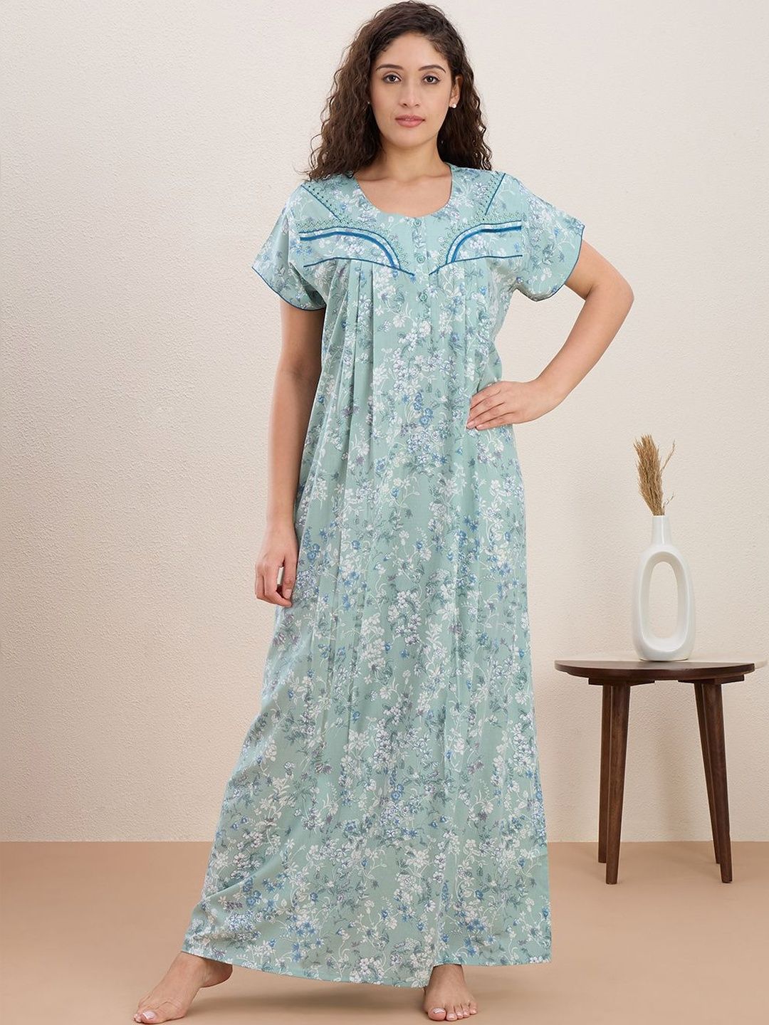 NIGHTSPREE Printed Maxi Nightdress-picture-10