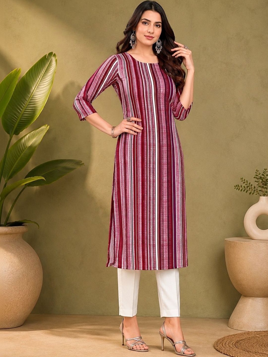 JANKHANA Women Printed Crepe Kurta-picture-23