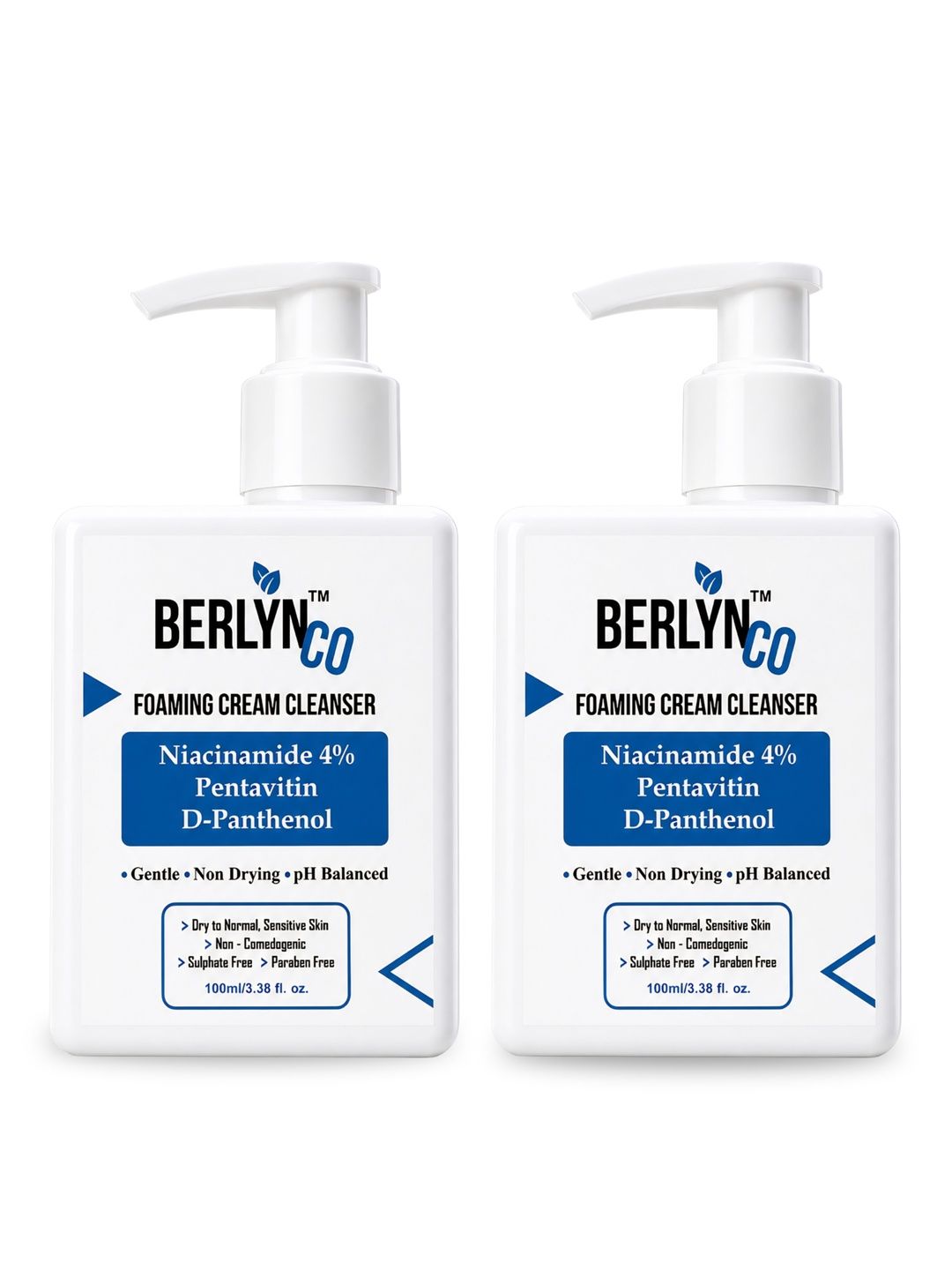 Berlynco Set Of 2 Foaming Cream Cleanser - 100 ml Each-image-11