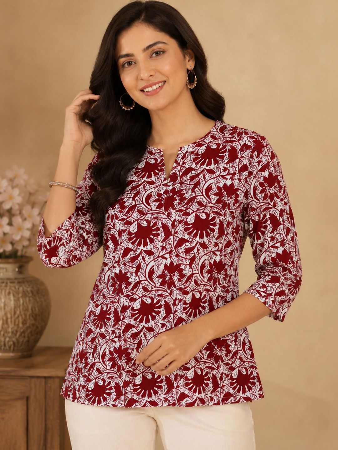 JANKHANA Pack Of 2 Floral Printed Kurti-picture-28