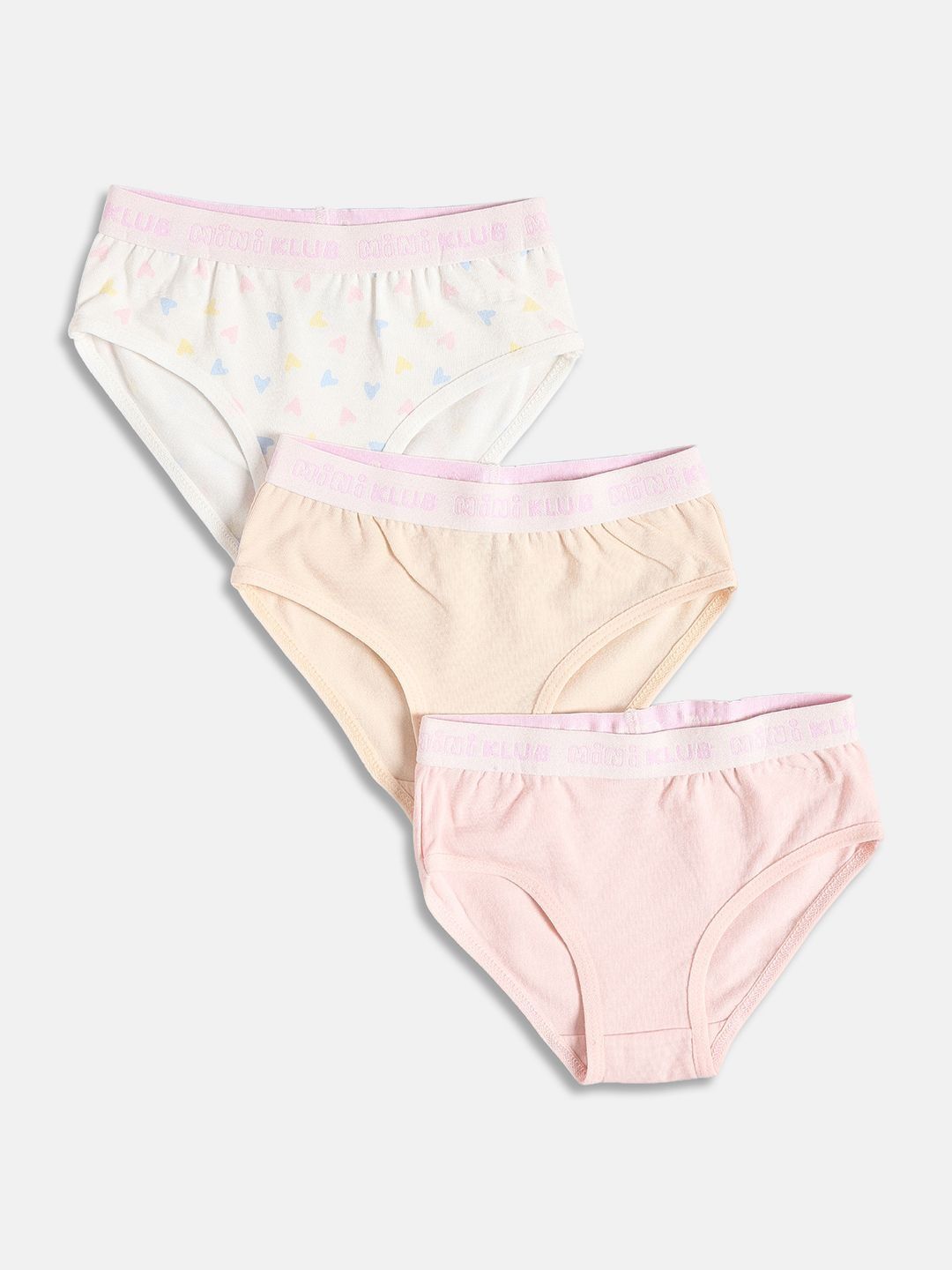MINI KLUB Girls Pack of 3 Printed Assorted Cotton Basic Briefs-picture-42
