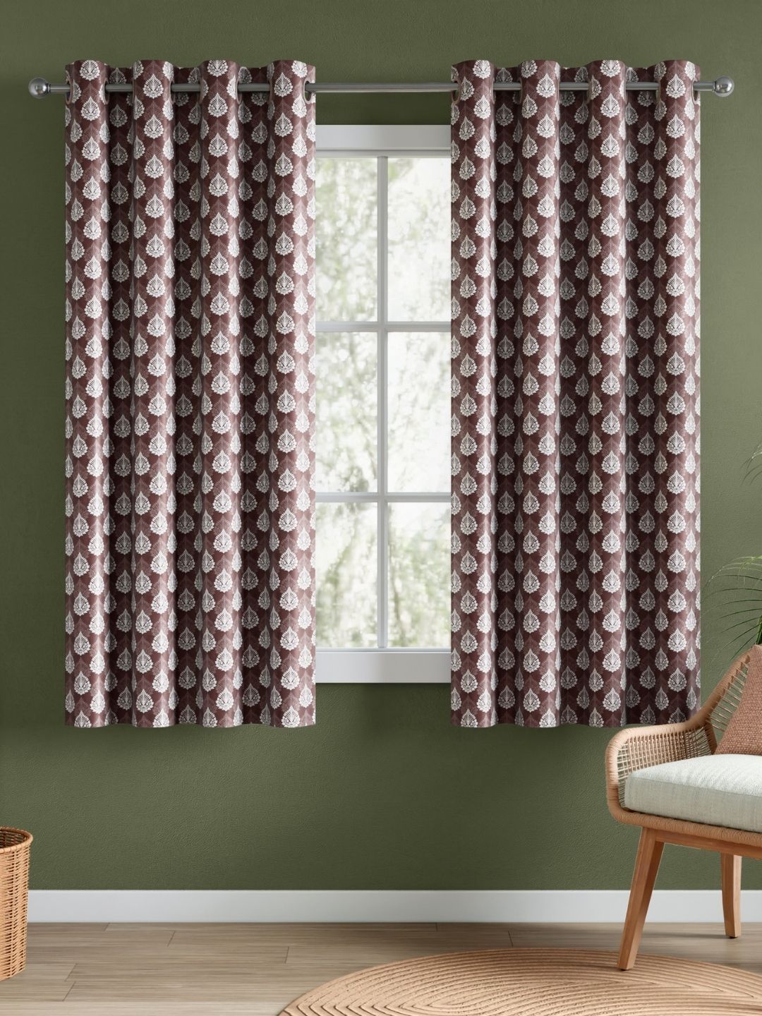 RIVERMOOR Brown Set of 2 Window Curtain-image-37
