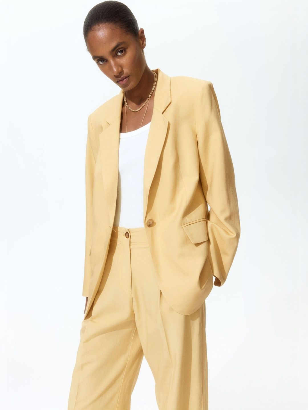 H&M Linen-Blend Blazer-picture-24