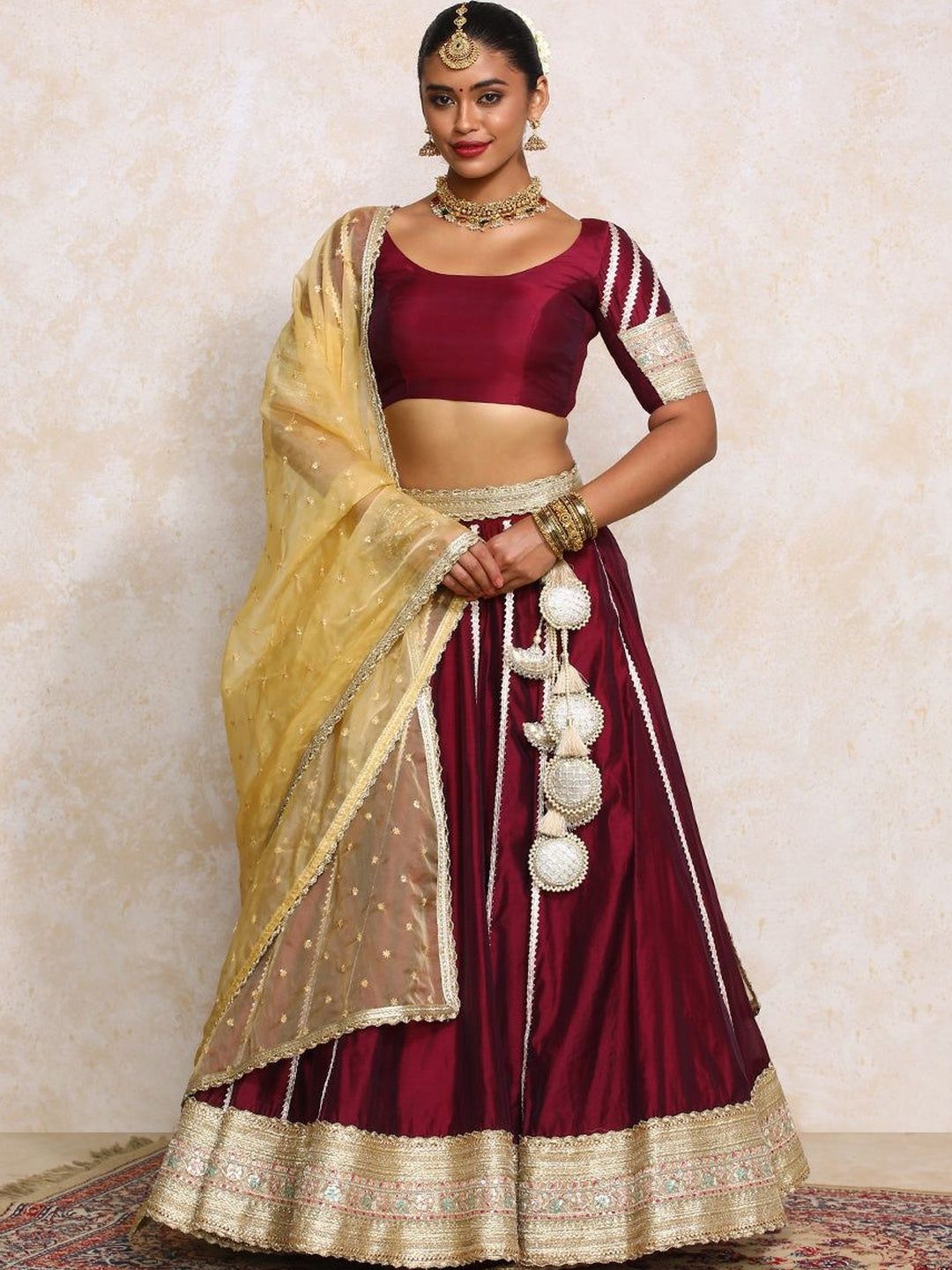 Binks Semi-Stitched Lehenga & Blouse With Dupatta-image-13