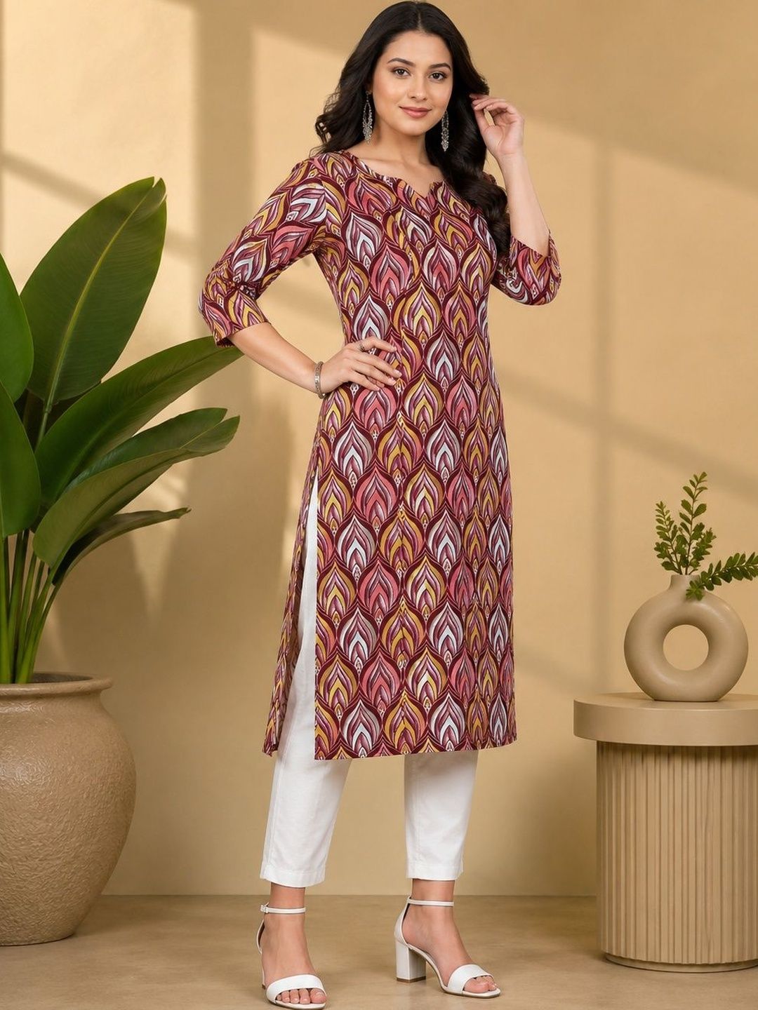 JANKHANA Women Printed Crepe Kurta-picture-20