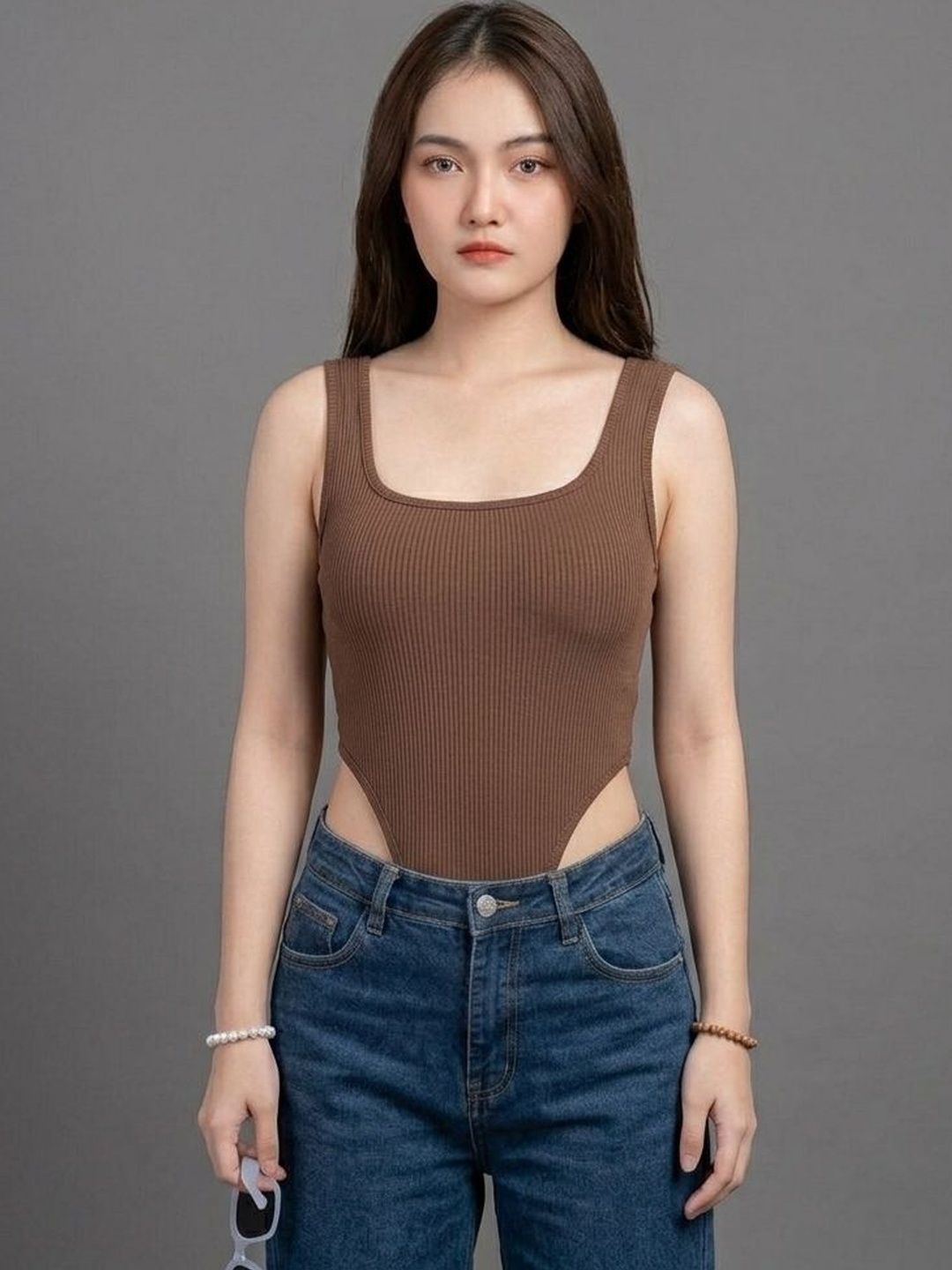 ZEROZABAR Square Neck Bodysuit-picture-19