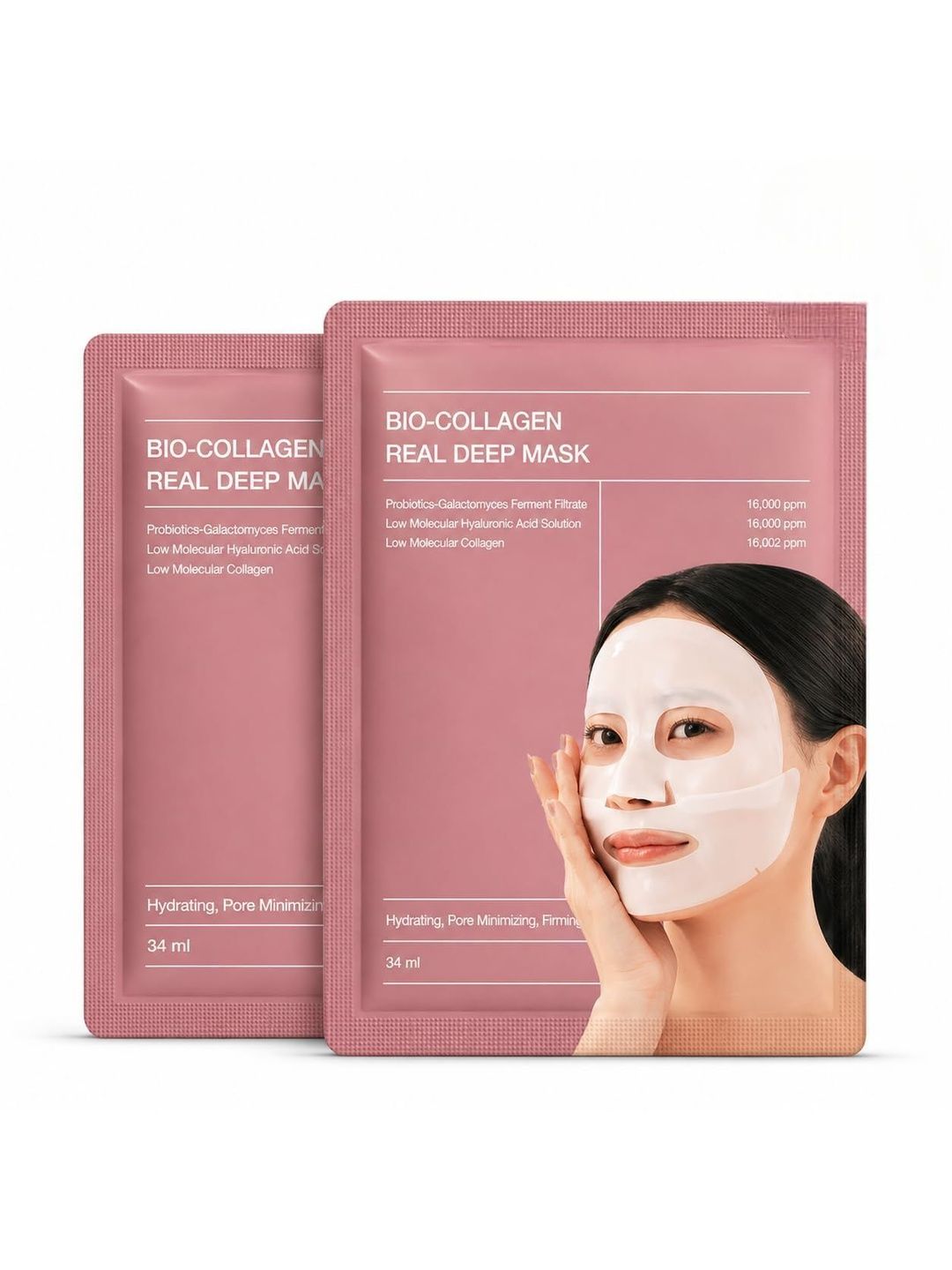Kami Set Of 2 Bio Collagen Real Deep Sheet Mask - 34 ml Each-image-44