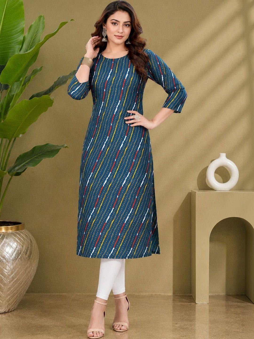 JANKHANA Women Printed Crepe Kurta-picture-25