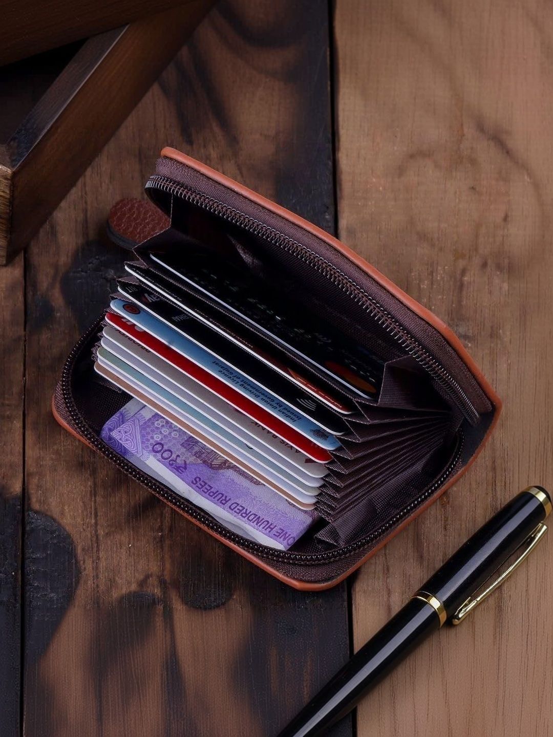 A.R ENTERPRISED Men Textured Zip Around Wallet-picture-10