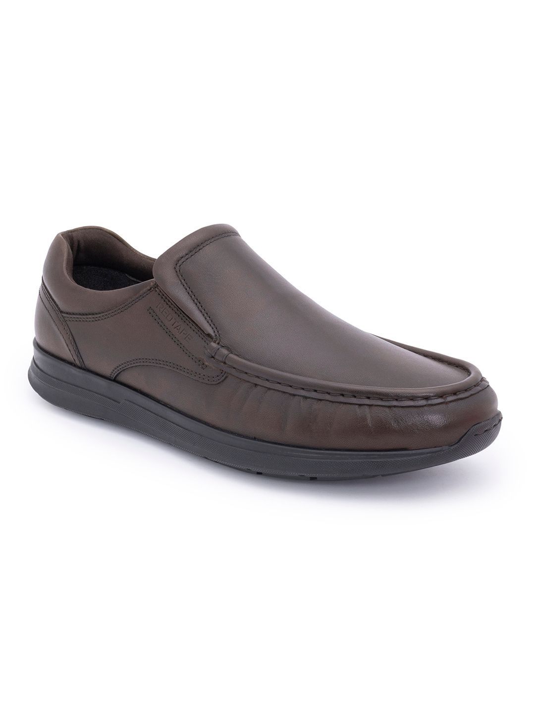 Red Tape Men Leather Round Toe Slip-On Formal Shoes-image-23