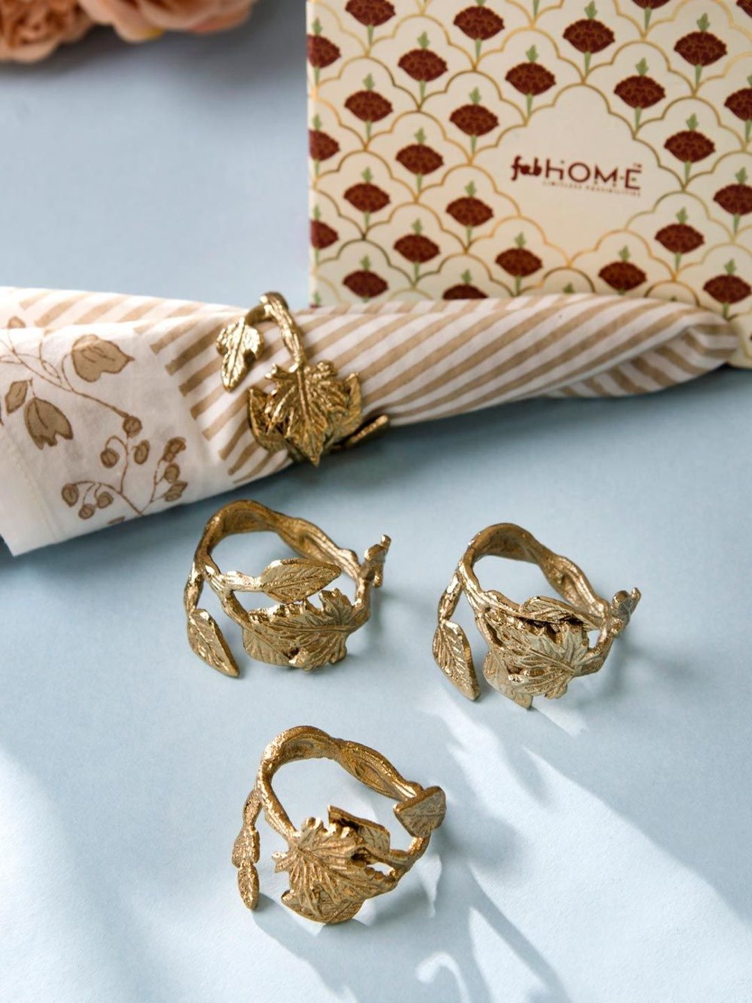 Fabindia Set Of 4 Metal Napkin Rings-picture-20