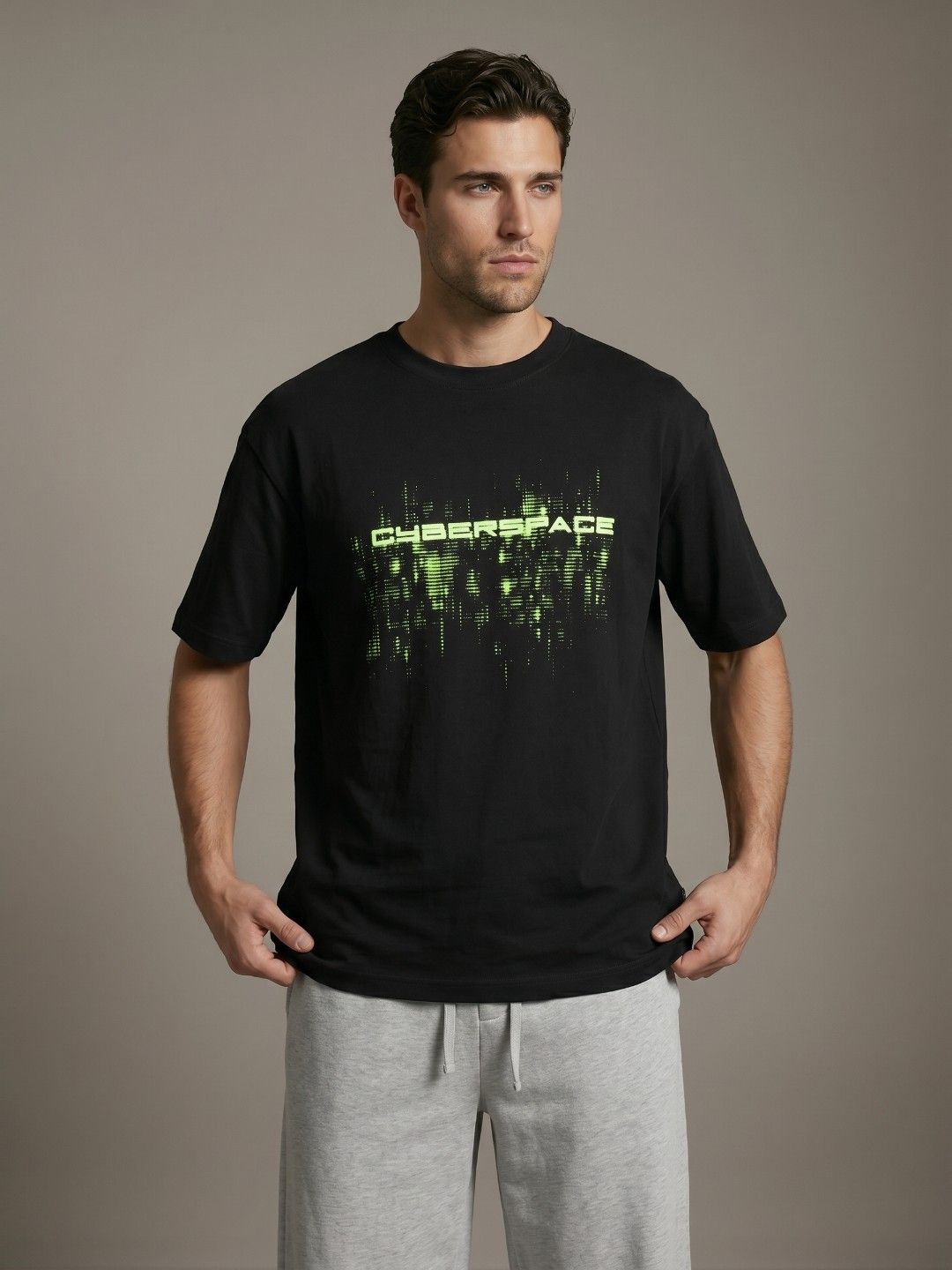 glitchez Men Typography T-shirt-image-1