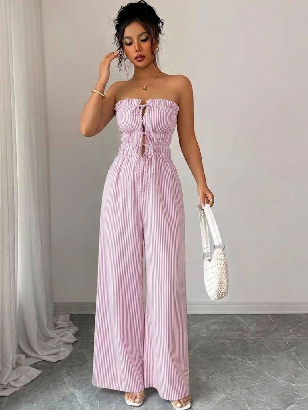 For You For Me Women Striped Night suit-picture-32