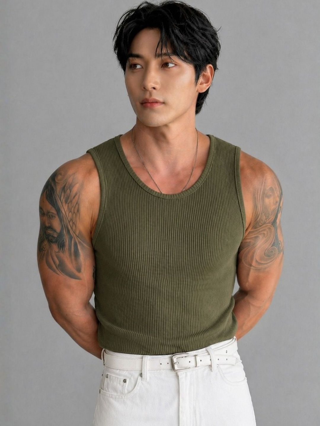 ROCKWELL Self Design Cotton Tank-picture-27