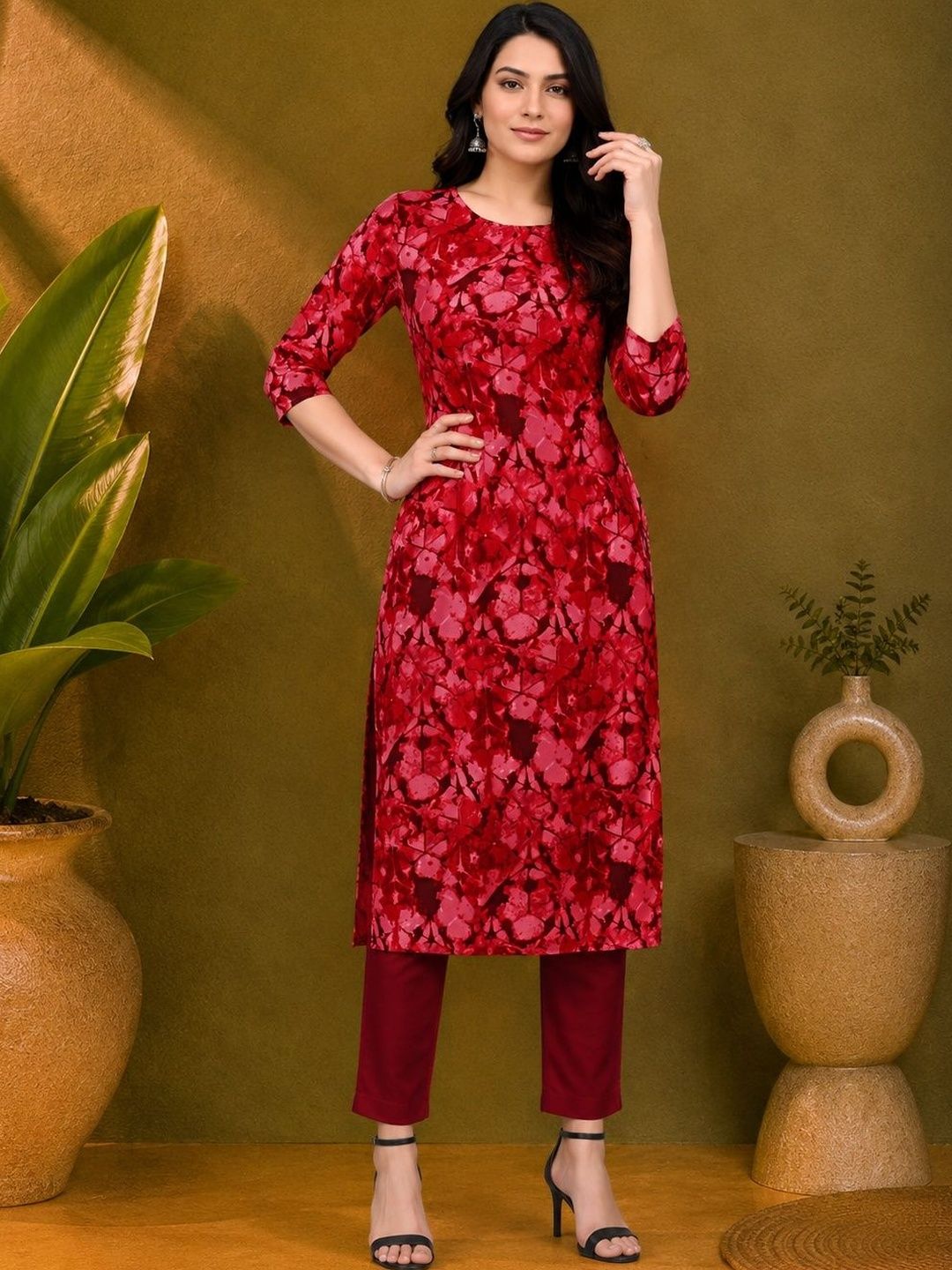 JANKHANA Women Printed Crepe Kurta-picture-27