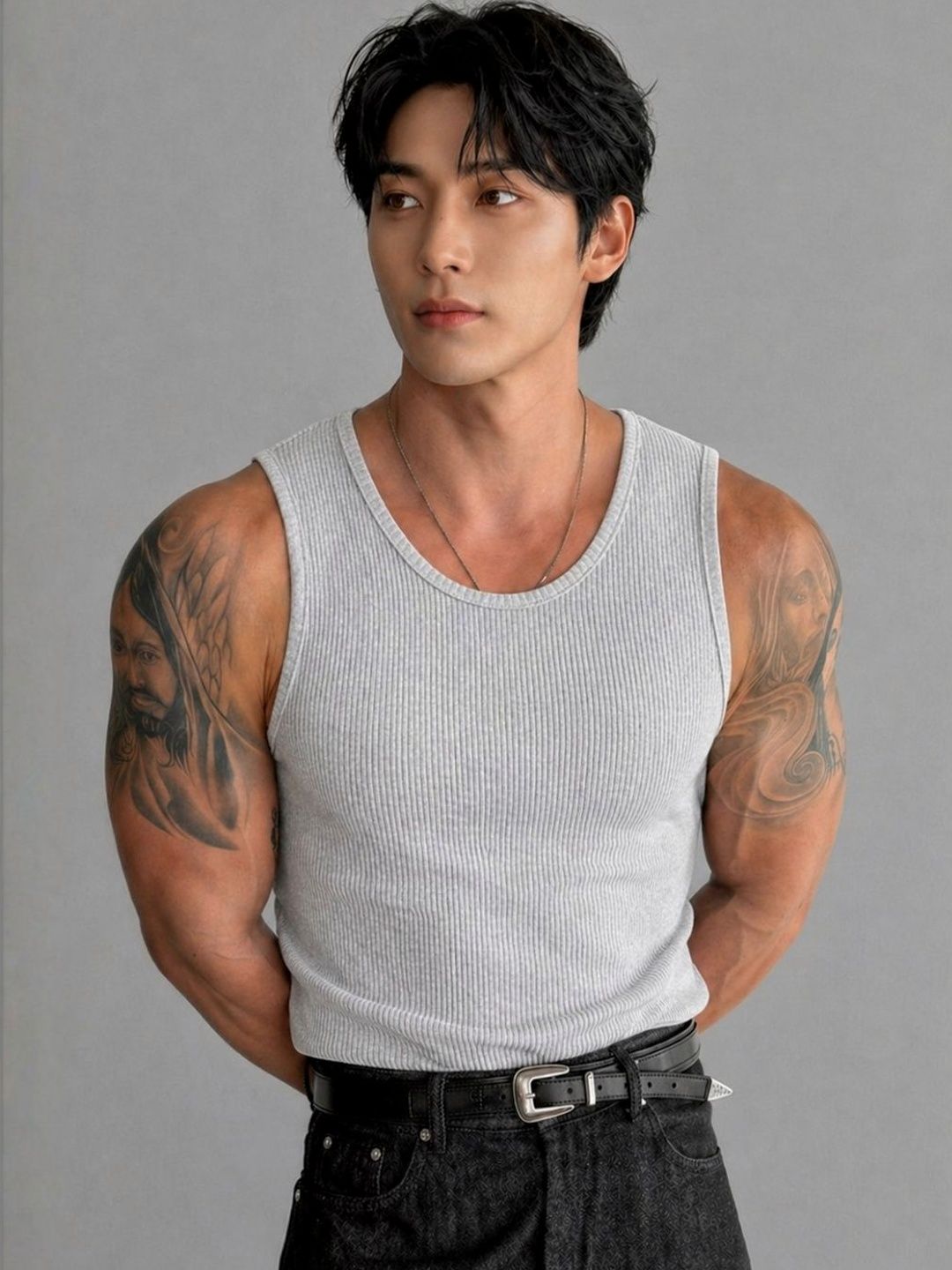 ROCKWELL Self Design Cotton Tank-picture-24