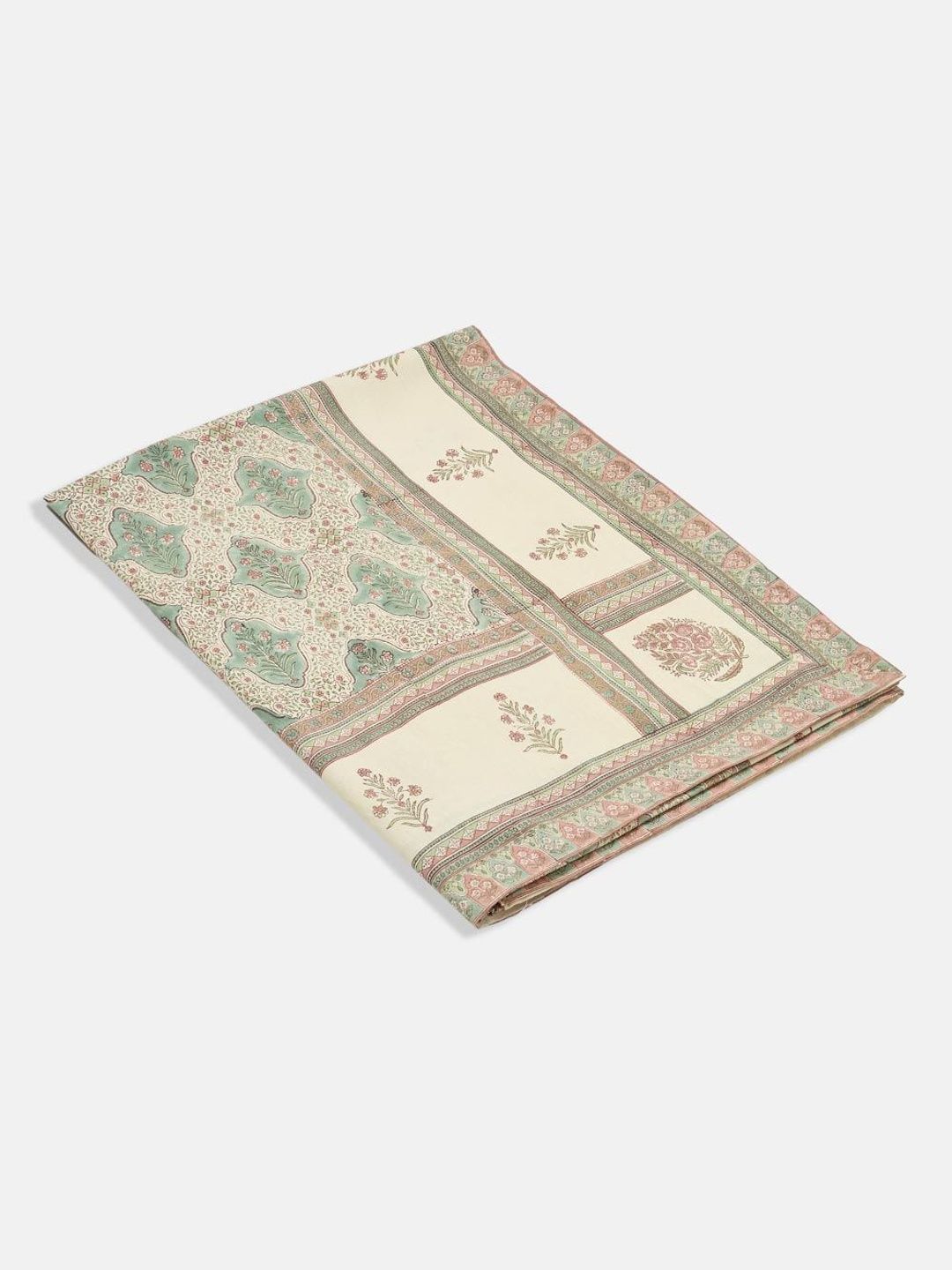 Fabindia Pink Floral Cotton 6-Seater Table Cover-picture-39