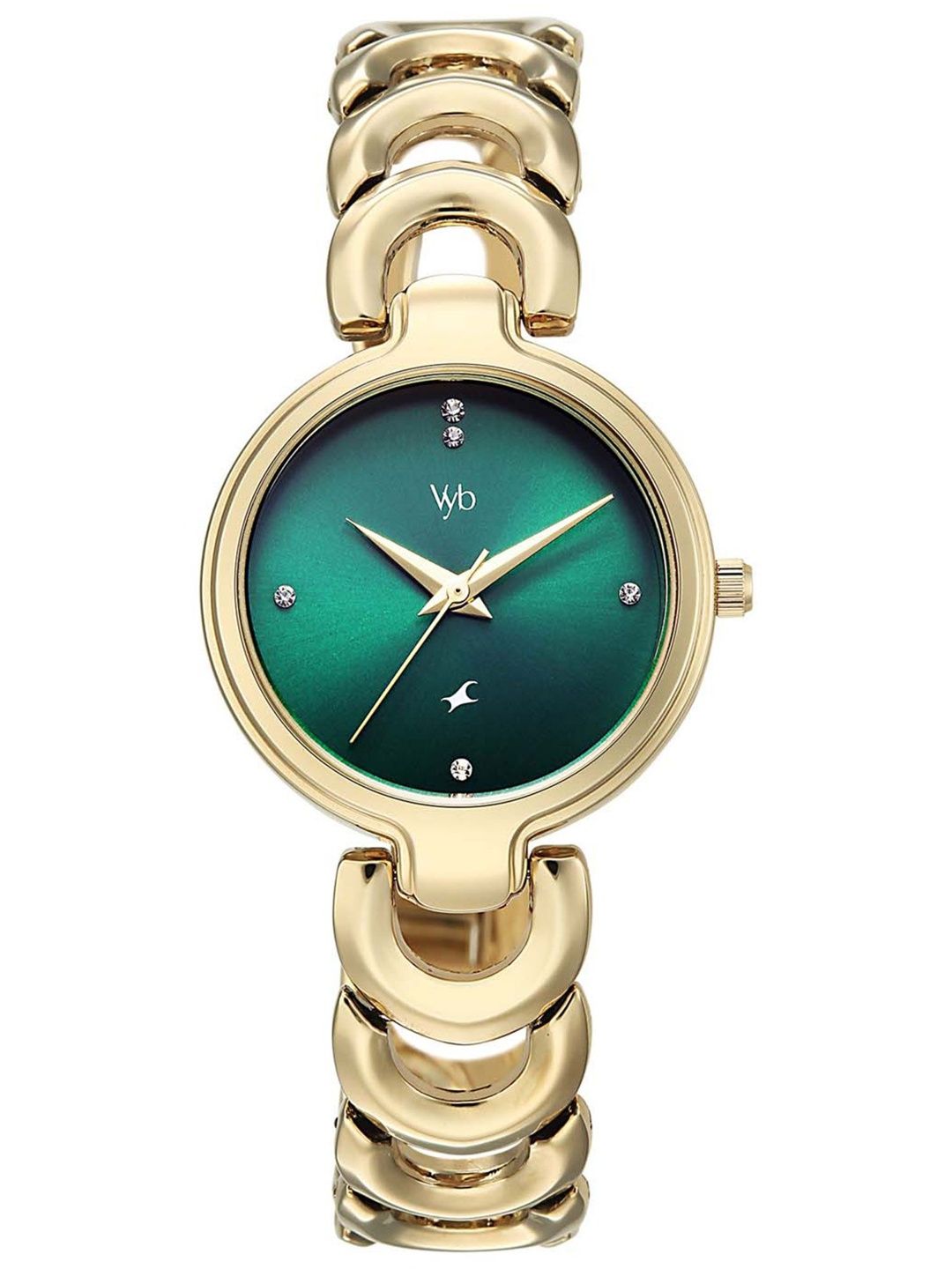 Fastrack Women Vyb Successor Quartz Green Dial Watch - FV60141YM01W-picture-12
