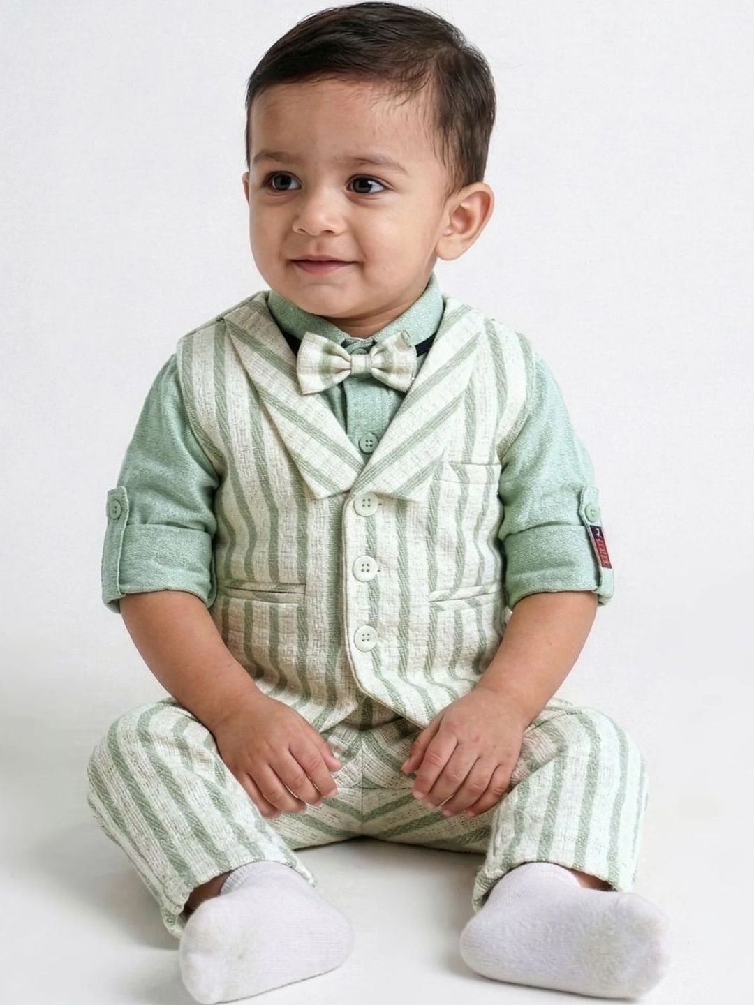 Hopscotch Boys Striped Shirt with Trousers-picture-45