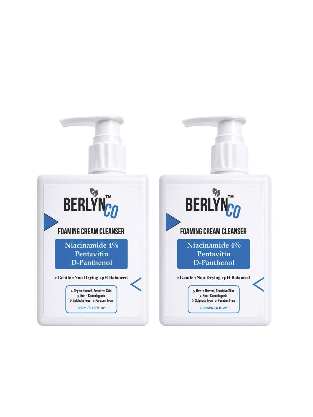 Berlynco Set Of 2 Foaming Cream Cleanser with 4% Niacinamide - 200 ml Each-image-9
