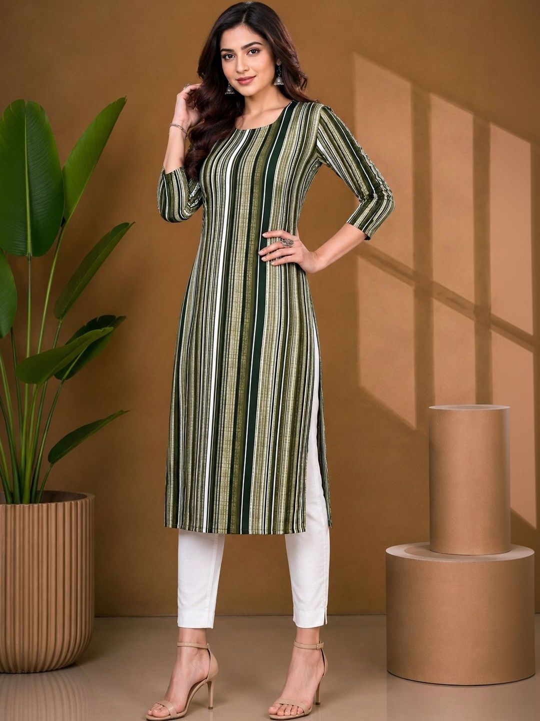 JANKHANA Women Printed Crepe Kurta-picture-27