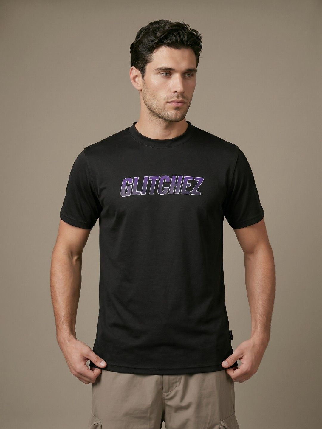 glitchez Brand Logo Printed T-shirt-image-29