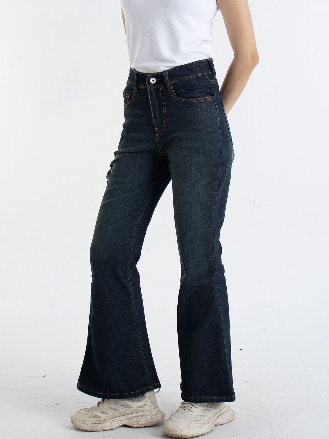 The Roadster Lifestyle Co. Women Light Fade Highly Distressed Bootcut Jeans-picture-26