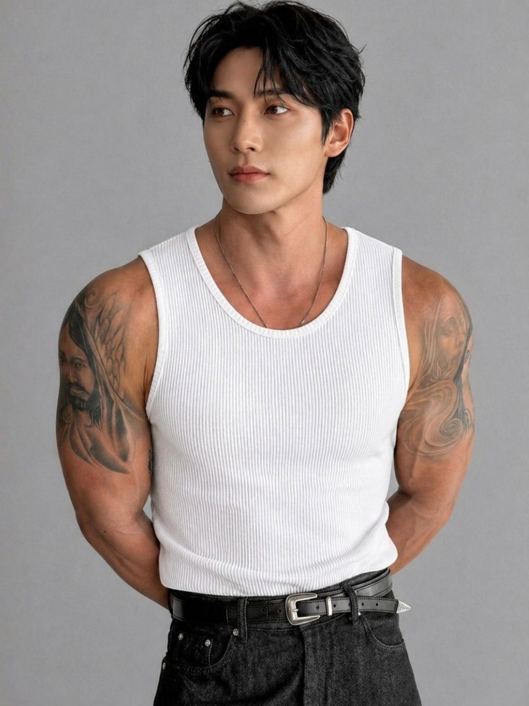 ROCKWELL Self Design Cotton Tank-picture-27