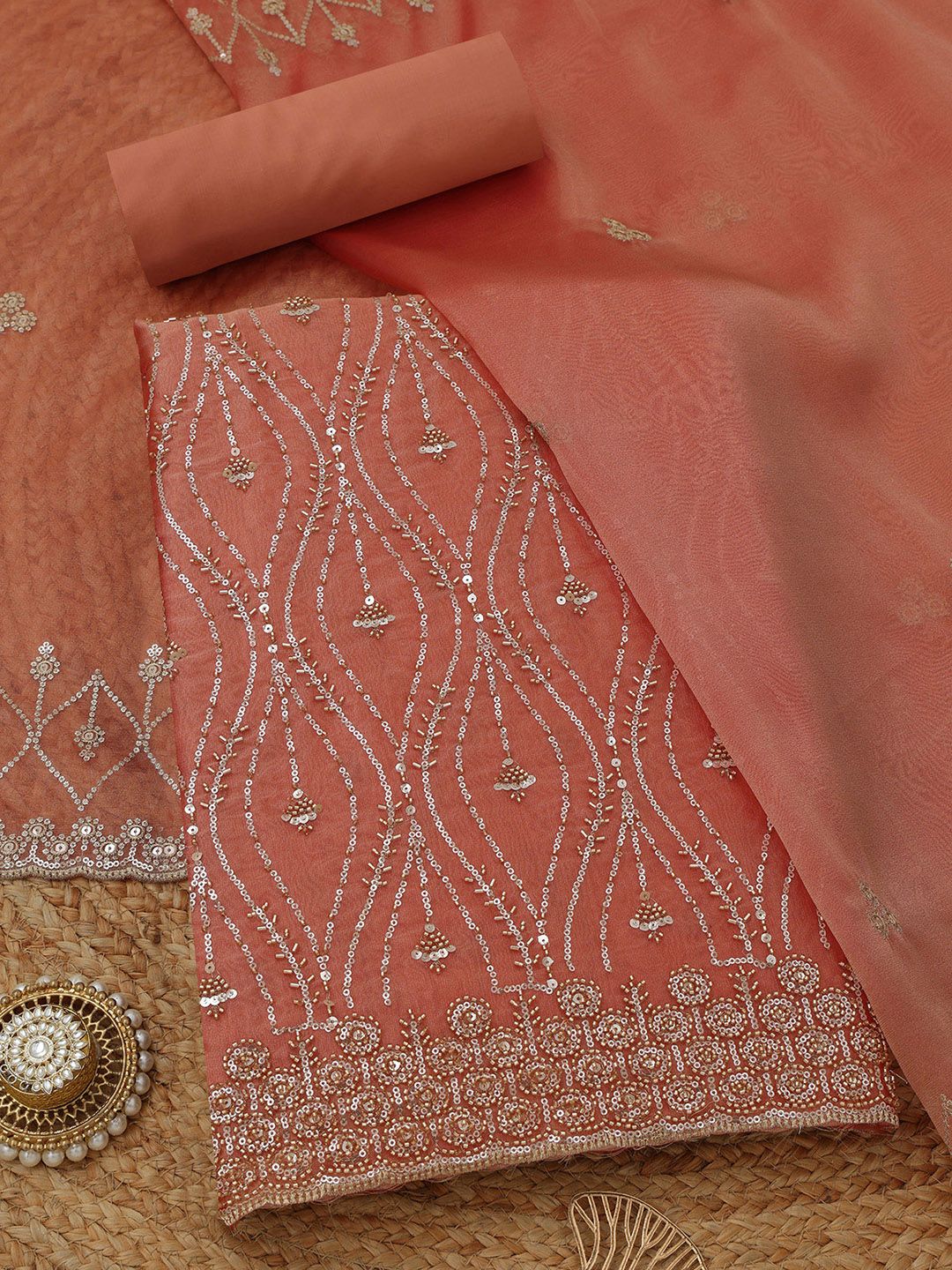 Soch Embroidered Unstitched Dress Material-image-42