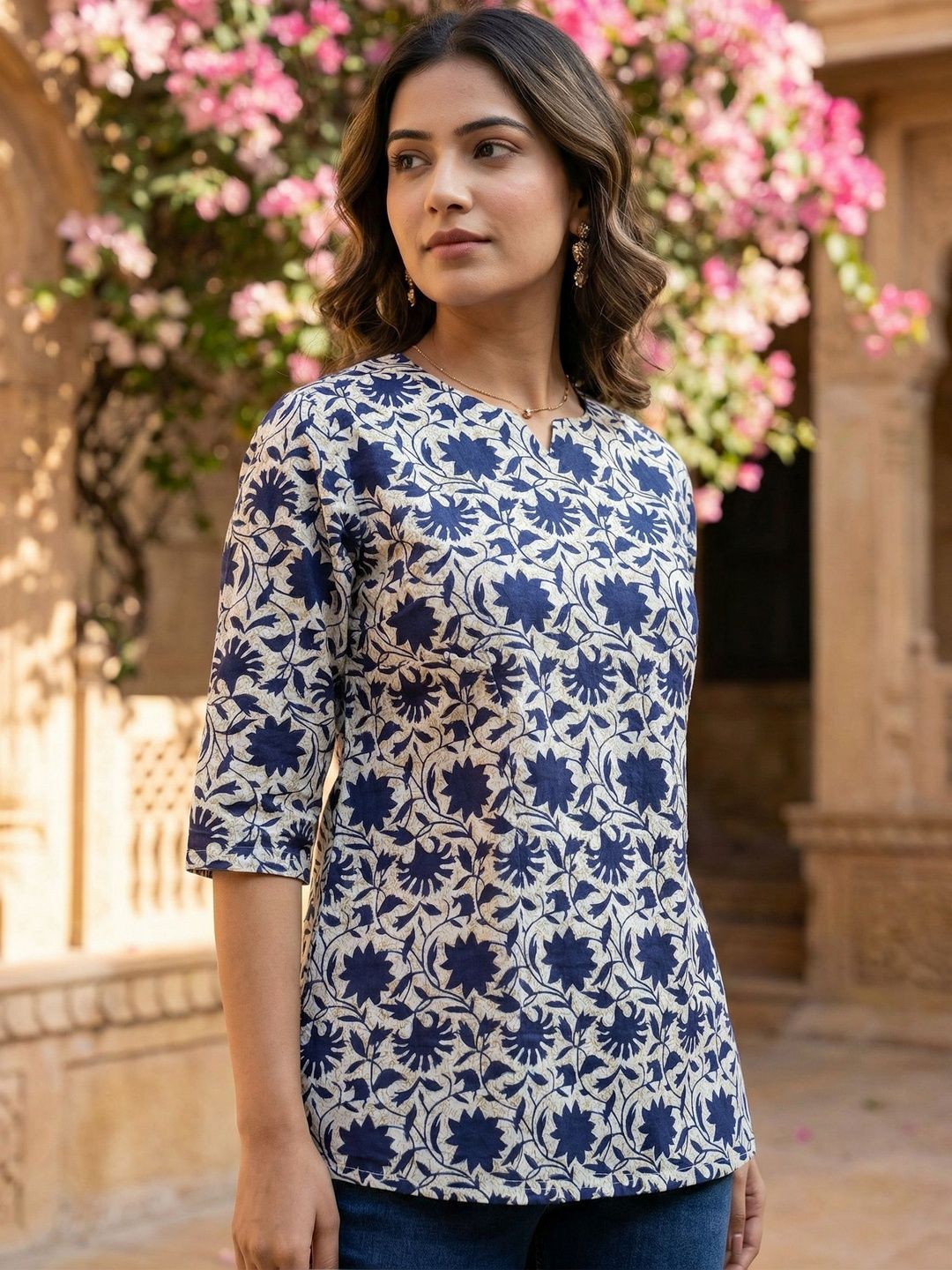 JANKHANA Floral Printed Kurti-picture-34