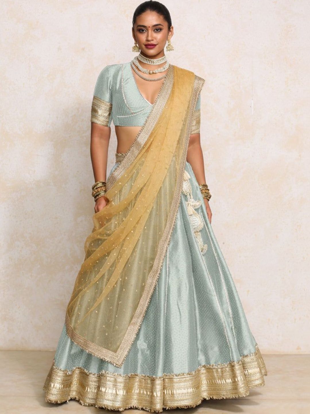 Binks Embellished Ready to Wear Lehenga & Blouse With Dupatta-image-14