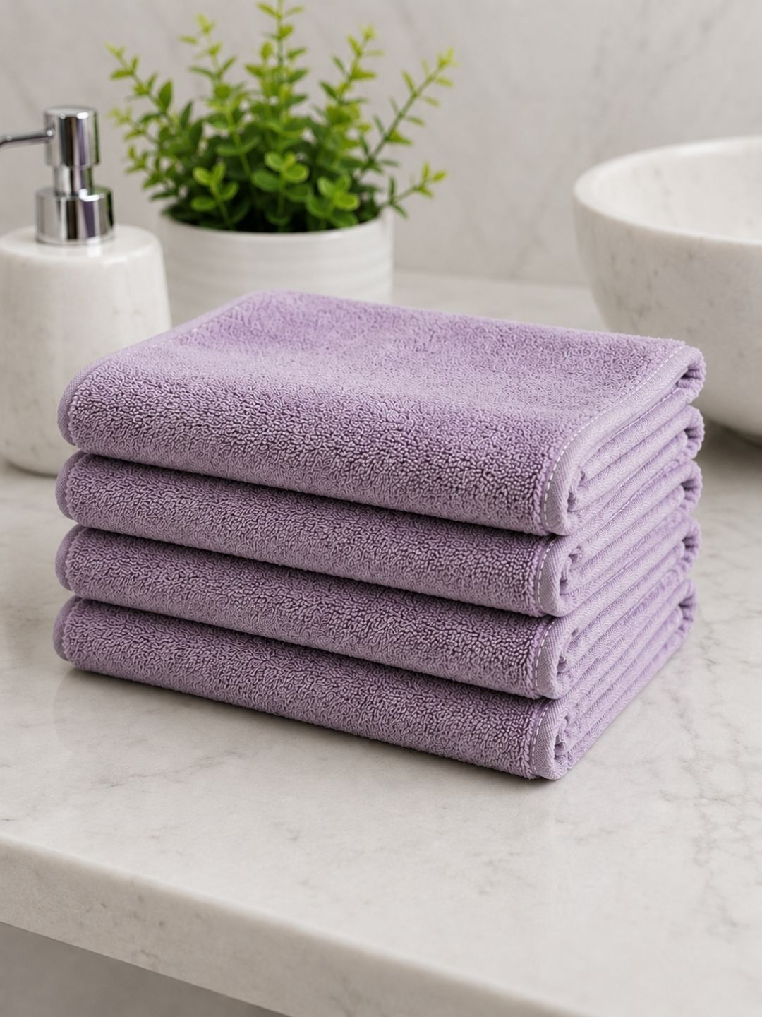 Fezora Burgundy 4 Pieces Durable Hand Towel - 15 Inch-picture-44