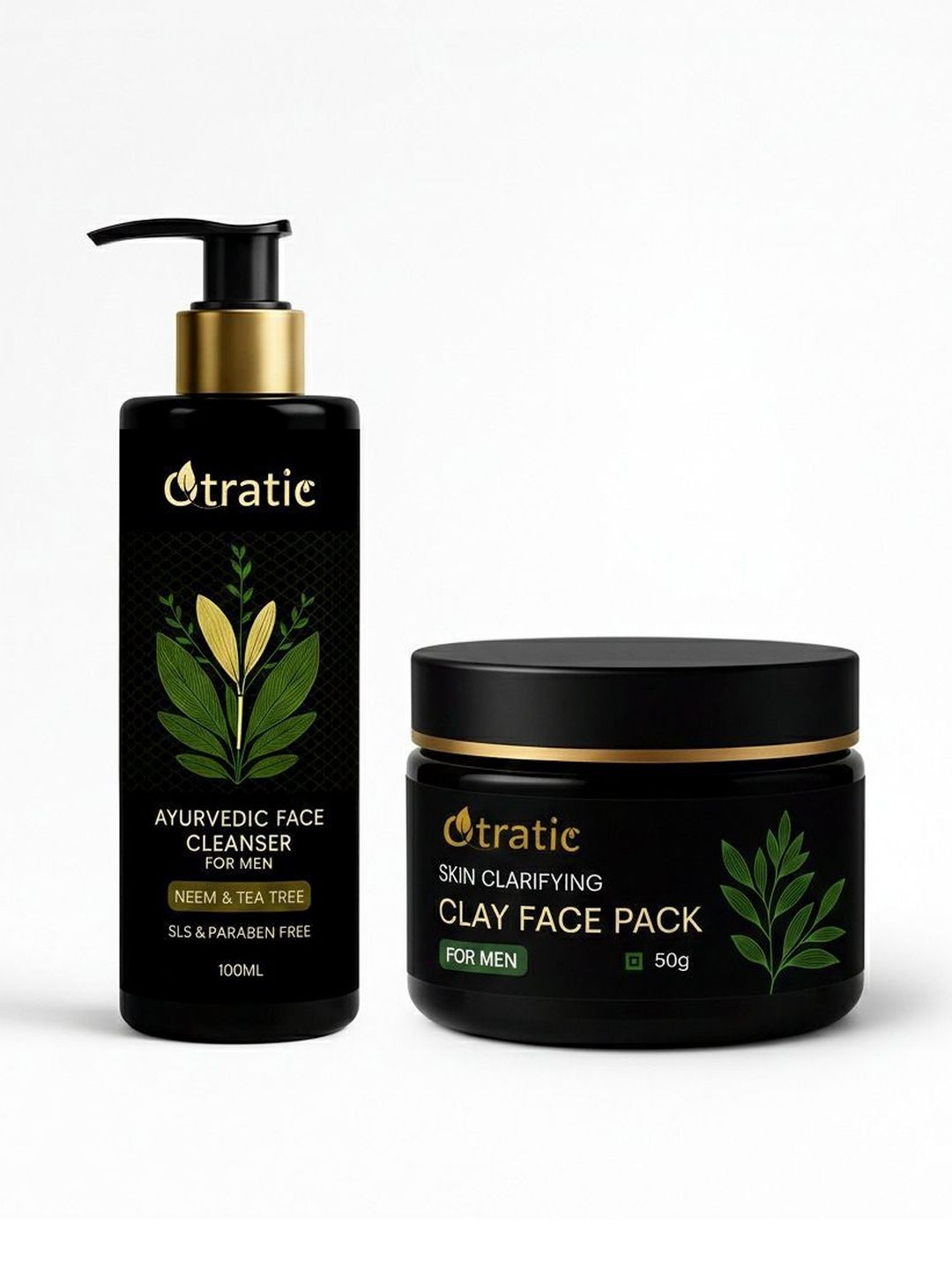 OTRATIC Set Of 2 Ayurvedic Face Cleanser 100 ml With Clay Face Pack 50 g-image-7