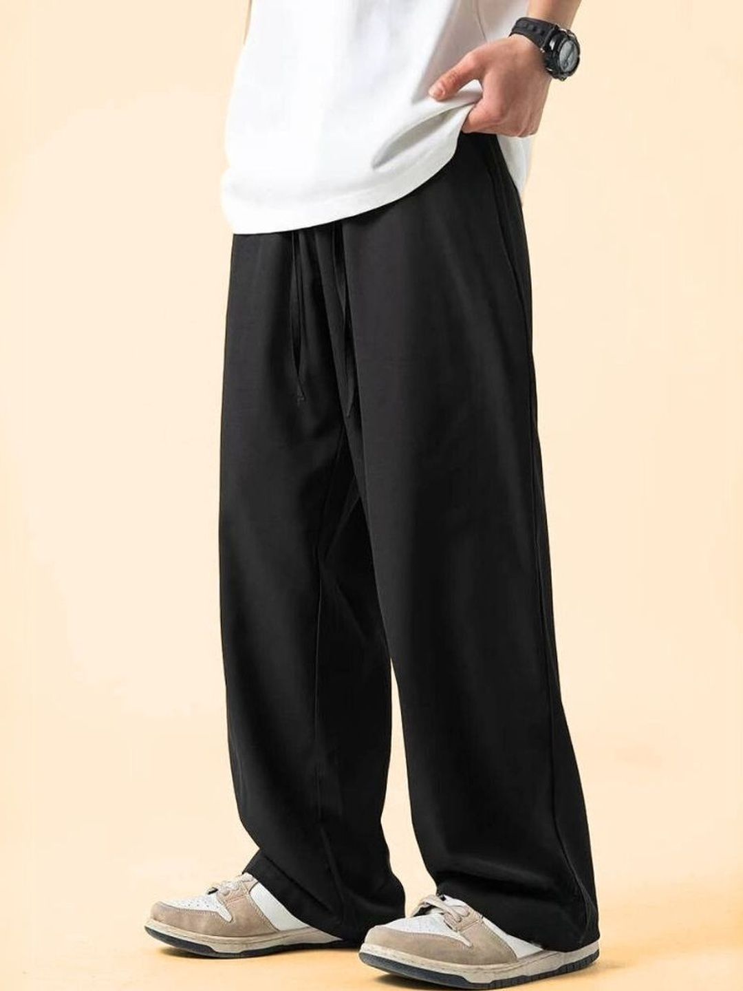 GROOFINGS Men Relaxed Easy Wash Trousers-picture-38
