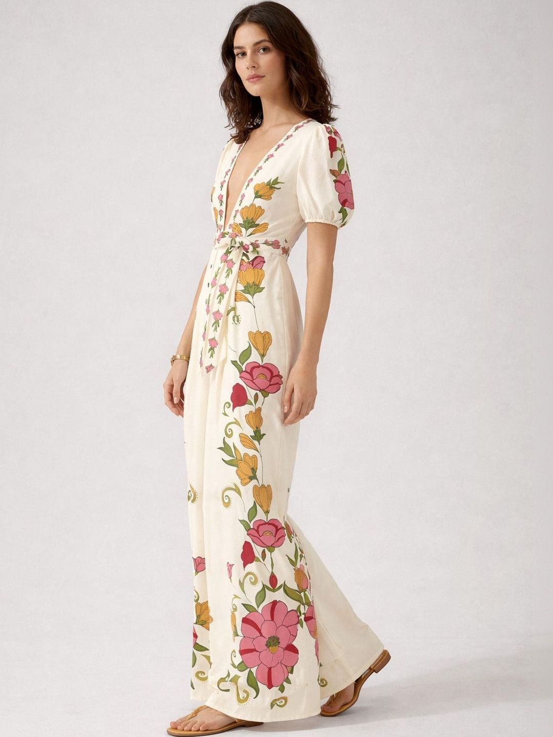 Routes by All About You Printed Culotte Jumpsuit with Embroidered-picture-27