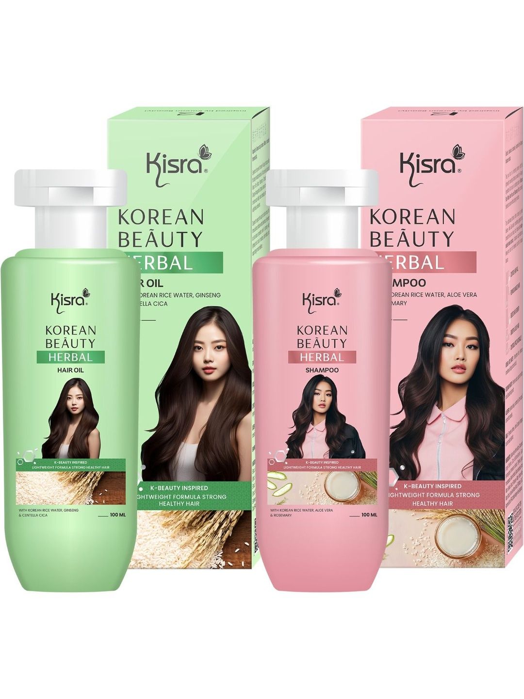 KISRA Set Of 2 Korean Beauty Rice Water Shampoo & Hair Oil - 100 ml Each-picture-28